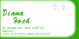 diana hoch business card